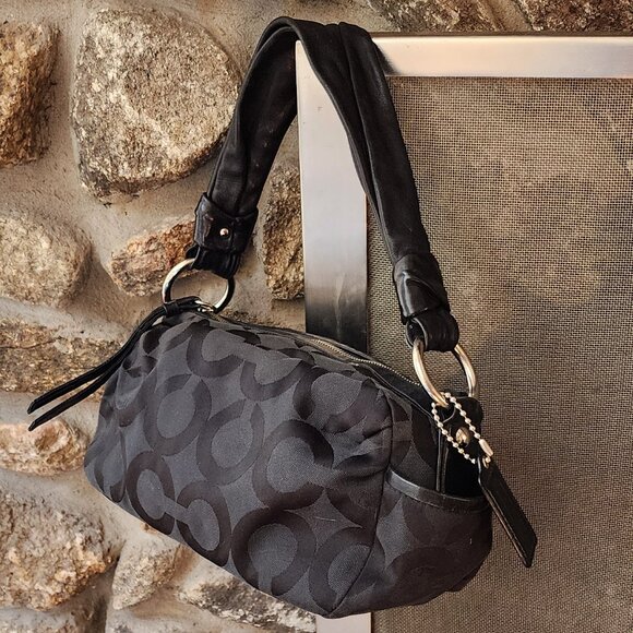 Coach Handbags - COACH M0869-13439 Parker Optic Art Black Signature Shoulder Bag